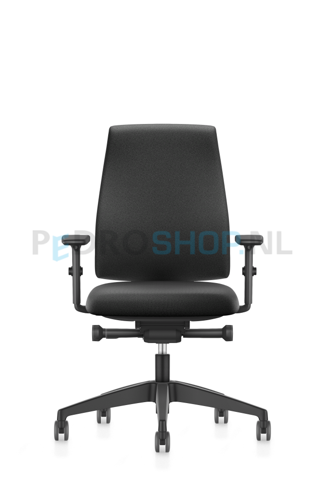 Bureaustoel Se7en LX111 Ergo, zwart, volledig gestoffeerd