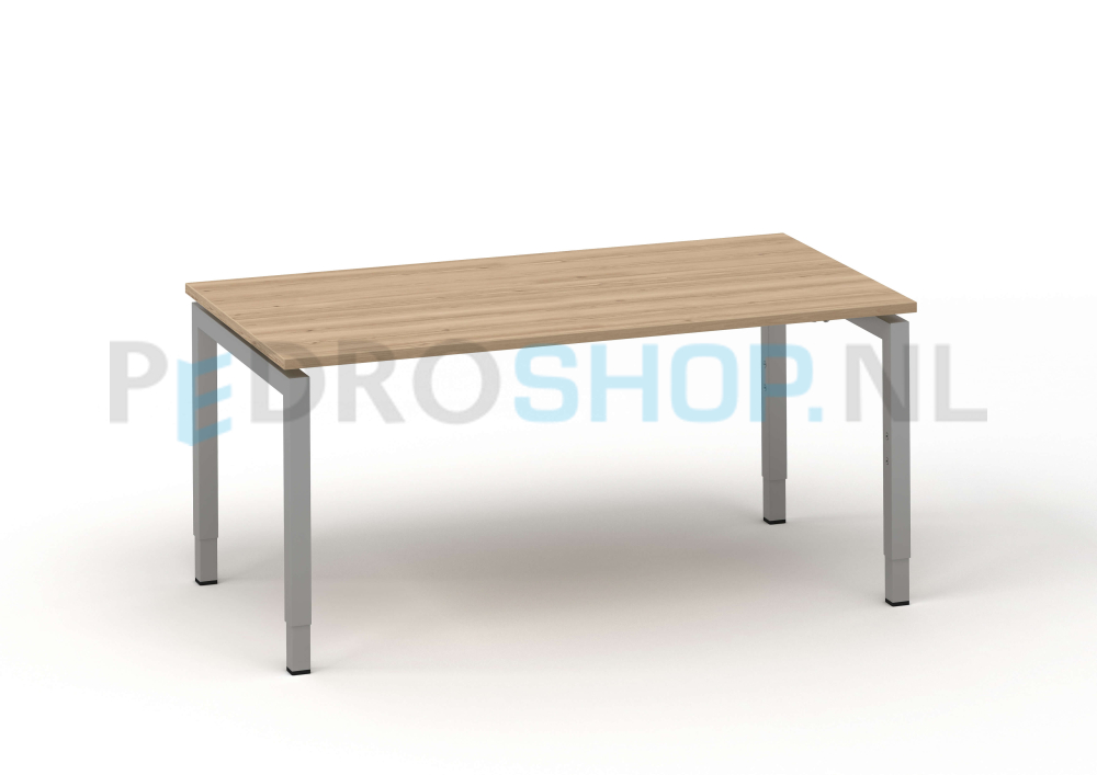 Bureau DSQ 140*80, witte N-poot met robson eiken blad