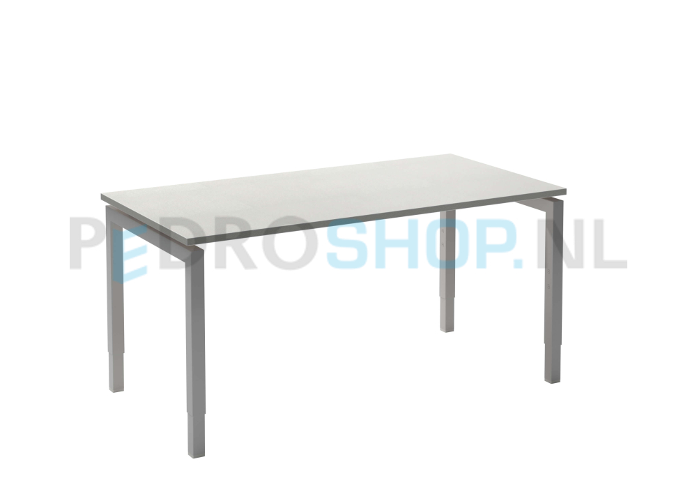 Bureau DSQ 140*80, witte N-poot met wit blad