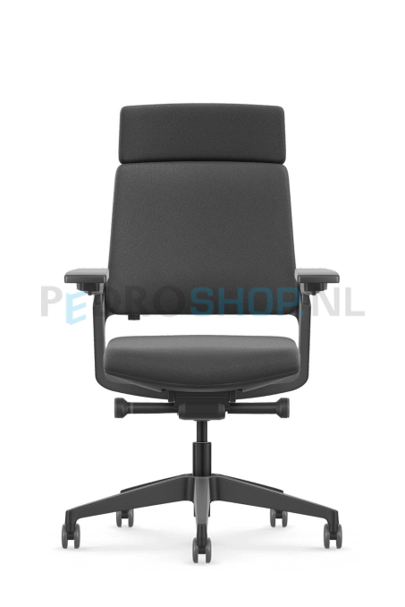 Bureaustoel Se7en LX010 NPR, zwart, volledig gestoffeerd